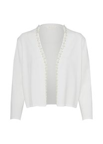 BETTY & CO Betty & Co, Damen Strickjacke im Bolerostil, Offwhite