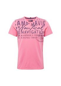 CAMP DAVID, Herren Shirt, Dunkelblau / Pink