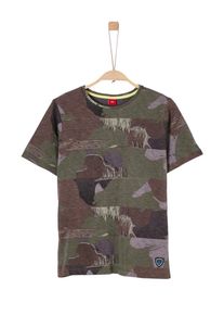 s.Oliver Junior, Shirt, Brokat / Khaki