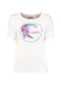 O`Neill O'NEILL, Damen T-Shirt 'LW RE-ISSUE LOGO', Mischfarben / Wei&szlig;