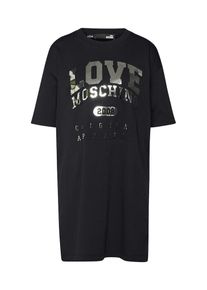 Love Moschino, Damen Shirt, Schwarz / Silber