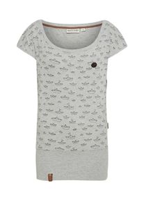 Naketano, Damen Shirt 'Squandering our lives', Grau