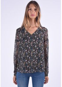 Kaporal5 Kaporal, Damen Bluse Trici Black mit Blumuster, bunt
