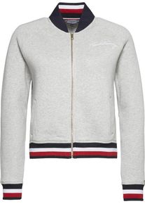 Tommy Hilfiger, Damen Sweatjacke, Hellgrau