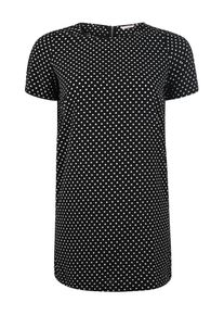 Only Carmakoma, Damen Kleid 'carLUX CECILIA SS DRESS ABK AOP #1', Schwarz / Weiß