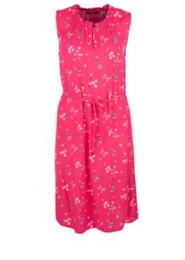 s.Oliver RED LABEL, Damen Kleid, Graphit / Pink / Weiß