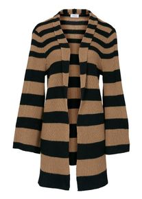 Heine, Damen Strickjacke, Camel / Schwarz