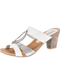 Caprice, Damen Pantoletten, Wei&szlig;