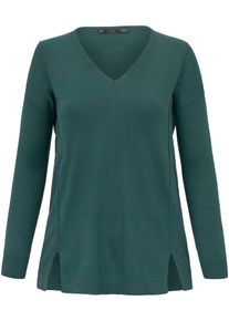 Emilia Lay, Damen Feinstrickpullover, Smaragd