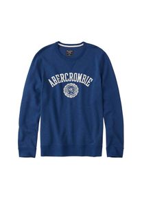 Abercrombie & Fitch Abercrombie & Fitch, Herren Sweatshirt 'GBL XM CORE LOGO POPOVER EXT', Blau