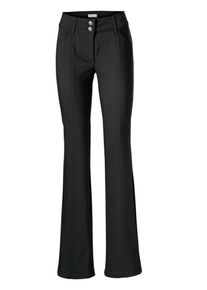 Heine, Damen Bodyform-Bootcut-Hose, Schwarz