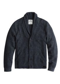 Hollister, Herren Strickjacke 'T5 CARDI 1CC', Navy