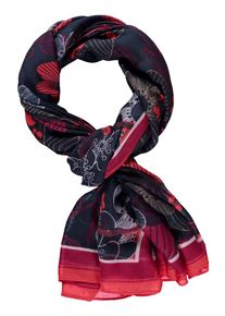 Gerry Weber, Damen Schal, Rauchblau / Nachtblau / Rot