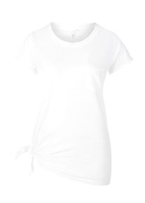 Q/S Designed By, Damen Shirt, Wei&szlig;meliert