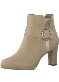 Tamaris, Damen Absatzstiefelette, Hellbeige