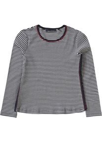 Marc O'Polo Marc O'Polo, M&auml;dchen Langarmshirt gestreift mit Kontrastn&auml;hten f&uuml;r M&auml;dchen, Blau / Rot / Wei&szlig;