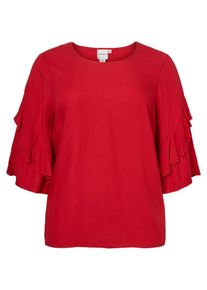 JUNAROSE, Damen Bluse, Rot