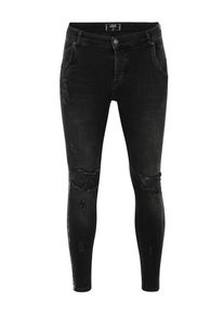 SikSilk, Herren Jeans, Black Denim