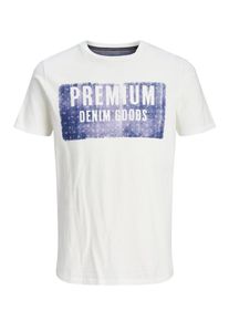 Jack & Jones JACK & JONES, Herren T-Shirt, Dunkellila / Wei&szlig;