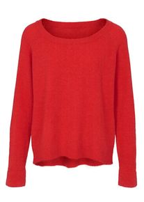 Heine, Damen Rundhalspullover, Rot