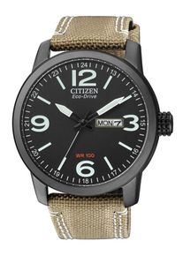 Citizen, Herren Armbanduhr 'BM8476-23EE', Hellbraun / Schwarz