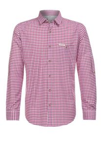 Stockerpoint, Herren Hemd Campos3, Beere / Wei&szlig;