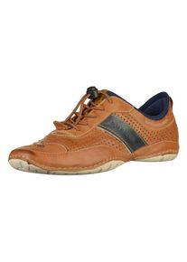 Bugatti, Herren Halbschuhe, Nachtblau / Cognac