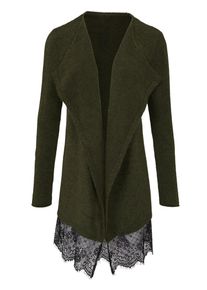 Heine, Damen Strickjacke, Oliv