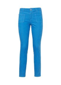 Tom Tailor Denim, Damen Hose 'Nela coloured', Neonblau
