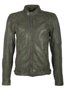 Gipsy, Herren Lederjacke 'Beat S19 SF NZROV', Grün