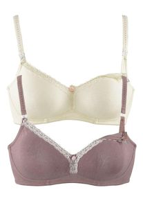 Petite Fleur, Damen Still-BH, Elfenbein / Taupe