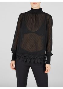 Y.A.S, Damen Mesh-Partytop, Schwarz