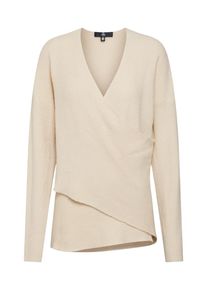 Missguided, Damen Pullover 'Wrap Over Jumper Nude', Nude