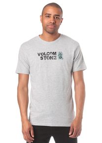 Volcom, Herren Stence Basic T-Shirt, Grau