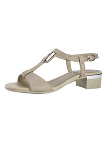 Heine, Damen Sandalette, Dunkelbeige