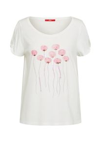 s.Oliver RED LABEL, Damen Jerseyshirt, Rosa / Schwarz / Weiß
