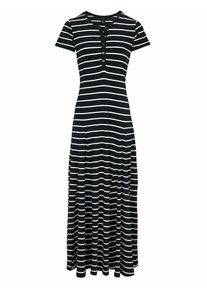 Heine, Damen Kleid, Schwarz / Weiß
