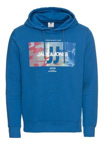 Jack & Jones JACK & JONES, Herren Kapuzenpullover 'JCOSOLO', Blau