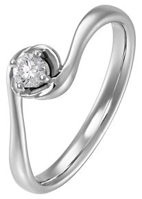 Christ, Damen ring, Silber / Weiß
