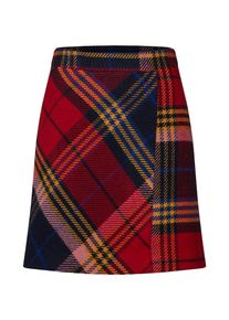 Tommy Hilfiger, Damen Rock 'KATHLEEN', Blau / Navy / Hellbraun / Rosa / Feuerrot