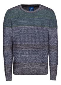 Tom Tailor, Herren Pullover 'Jacquard', Blau