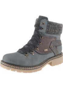 Rieker, Damen Winterstiefeletten, Taubenblau / Taupe