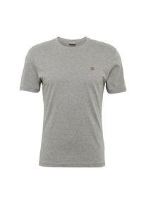 Napapijri, Herren T-Shirt 'Senoos Crew', Blau / Grau / Rot