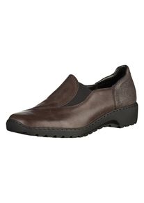 Rieker, Damen Slipper, Mokka / Dunkelbraun