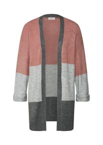 Jacqueline de Yong, Damen Cardigan, Hellgrau / Dunkelgrau / Altrosa