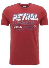 PETROL INDUSTRIES, Herren T-Shirt, Grau / Rot / Weiß