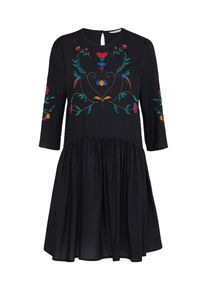 Only, Damen Kleid 'ELI EMB', Mischfarben / Schwarz