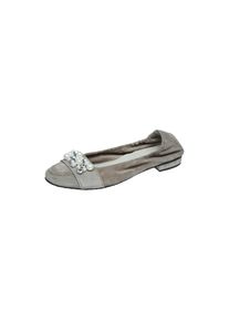 Kennel & Schmenger Kennel & Schmenger, Damen Ballerinas, Dunkelbeige / Grau