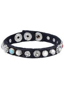 Campomaggi, Damen Armband, Kobaltblau / Hellblau / Rot / Silber