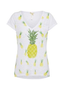 Key Largo, Damen Shirt, Gelb / Wei&szlig;meliert